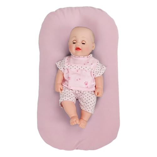 WXJHNYBS Cama De Bebé, Puro Algodón Colecho Bebe Cuna Desmontable Y Lavable Portátil Reductor Bebe Cama Móvil,Pink