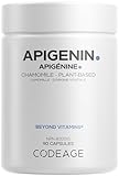 Codeage Apigenin Supplement, 3-Month Supply, Daily Flavonoid Chamomile Extract, Phospholipid Complex, Non-GMO Sunflower Oil, Phosphatidylcholine Vegan Blend, Gluten-Free, 90 Count