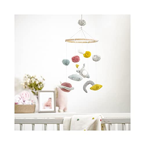 Image of Haus & Kinder Crib Cot Hanging Mobile Nursery Decoration Newborn Shower Gift Birthday Gift | Baby Bed Decoration for Boys and Girls (Constellation)