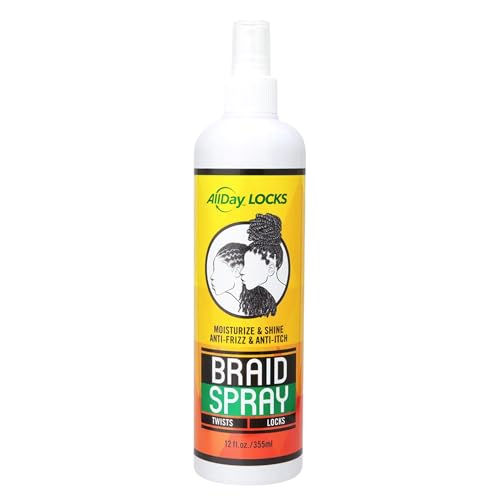 AllDay Locks Braid Spray - Refreshing Hydration for Braids, Dreadlocks, and More, Hydrating Hair...