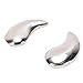 ariarly 304 Stainless Steel Eye, Moon Shaped Unbreakable Under Eye Cooling Packs with Integrated Cooling Gel for Cold Hot Compress, Teens Adults