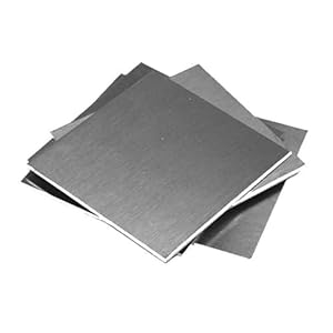 Dpsqq Edelstahlplatte Quadratisch Poliert, 1 Stück