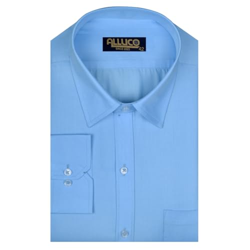 Men's Cotton Full Sleeves Regular Fit Plain Solid Formal Shirt