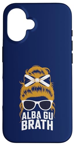 National SCOTLAND Girl Messy Bun Cheer �^�[�^�� �v���C�h �J���g���[ �X�}�z�P�[�X iPhone 16 �p