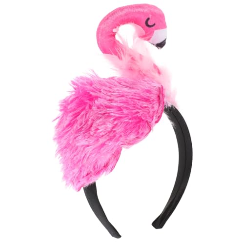 Flamingo Headband for Birthday Parties Cartoon Animal Hair Accessory for Boy Girl Comfortable and Headdress for Hawaiian Festivals and Cosplay Events