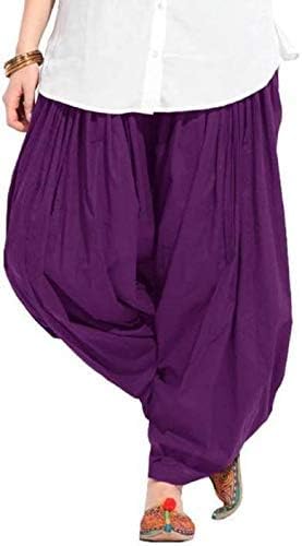 abrav Woman's Plain Cotton Salwar Free Size || Plain Patiala || SEMI Patiala Pants || Solid Cotton||Cotton Pants-picture-58