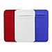 Produktbild Kbinter Slim Kreditkartenetui für Rückseite des Handys, dehnbares Ultra-Lycra, 3M, selbstklebend, Handytasche, börse für Ausweis, Kreditkartenfach für iPhone Android Galaxy Rot+WeiÃ+Blau