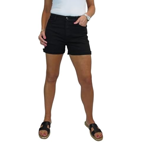 Paulo Due Women's Summer Denim Slim Fit Shorts Cover