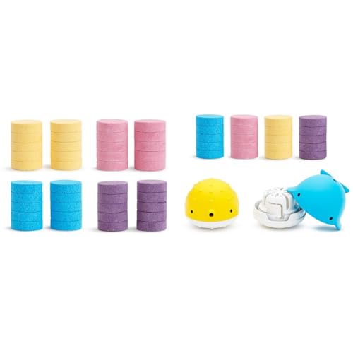 Image of Munchkin® Color Buddies™ Bath Toy, Includes 2 Toy Dispensers and 40 Moisturizing Bath Water Color Tablets