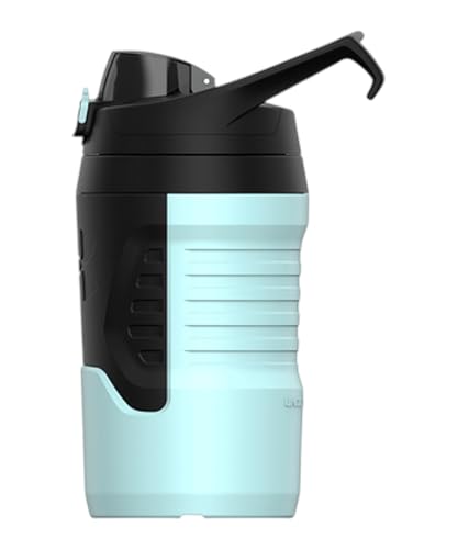 Image of Under Armour 32 oz Insulated Water Bottles - Sports Water Jug with Fence Hook, Leak Resistant for Baseball, Football & More, 32 oz Insulated, Breeze Blue