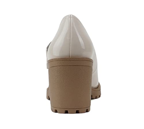 Image of Soda inchEviana inch ~ Women Mary Jane Round Toe Mid Chunky Block Heel Lug Sole Pump with Adjustable Strap