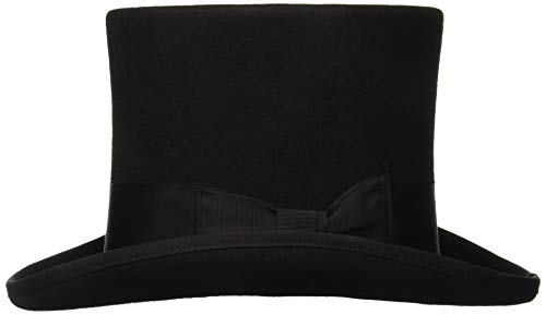 Scala Men's Wool Felt Top Hat (Grey, X-Large) - Thumbnail 2