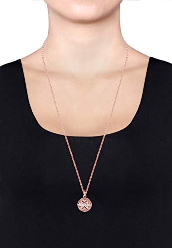 Elli Premium Damen Kette mit Anhänger 925 Sterling Silber Zirkonia