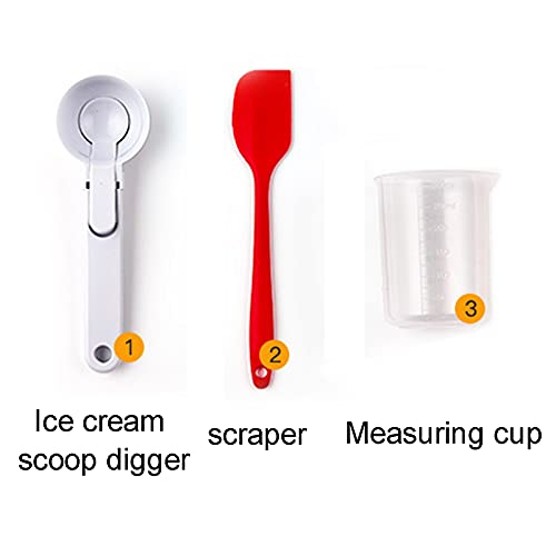 Eismaschine Speiseeisbereite,Speiseeismaschine,DIY Hausgemachtes Eiscreme Machine,Automatisch Zuhause Ice Cream Maker… – Bild 5