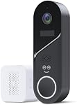 Geeni Halo 3MP Smart Video Doorbell Camera – Battery Powered or Hardwired Surveillance – Includes Plug-in Chime, 2K HD Video, 2-Way Audio, & Night Vision – Alexa & Google Assistant Compatible