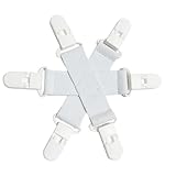 Generisch Sheets Keepers - Compact Anti-Twist WAD-Free Bed Sheets Holder, Laundry Keepers Holder for Dryer Finish, 14x14x1cm Square Size + 40g Lightweight Build, POM- for Apartment