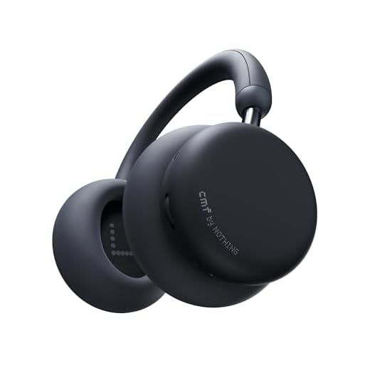 CMF Headphone Pro - Auriculares Bluetooth de Diadema Over-Ear – hasta 100h de Batería, Hi-Res con LDAC, Audio Espacial, con Cancelación Activa de Ruido – Gris Oscuro