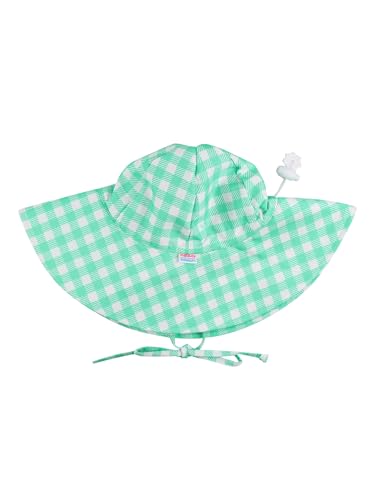 RuffleButts Baby-Girls Sun Hat Floppy Wide Brim UPF 50+ - Baby Sun Hat with Sun Protection