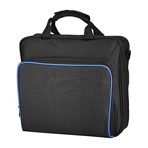 VBESTLIFE PS4 Pro Carrying Case, Gaming Console Travel Storage Hand Shoulder Bag PS 4 Protective Bag with Elastic Straps, Large Capacity Cover