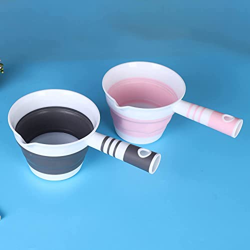 Bienka 2 Pack Foldable Water Ladle, Collapsible Water Scoop Dipper, Folding Bath Spoon Ladle, Space Saving For Kitchen Bathroom Spoon #TOP3