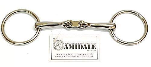 Amidale LOOSE RING HORSE BIT STAINLESS STEEL FRENCH FLAT LINK SPORTS BNWT (5.50)