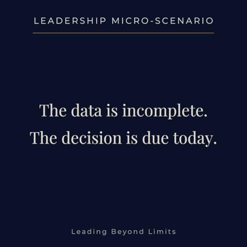 When the Data Is Incomplete (Scenario Dive)