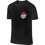 Mens Classic Pizza Hut Logo Tee T Shirt Short Sleeve Uniform T-Shirt Sport Tshirt for Men Clothes...