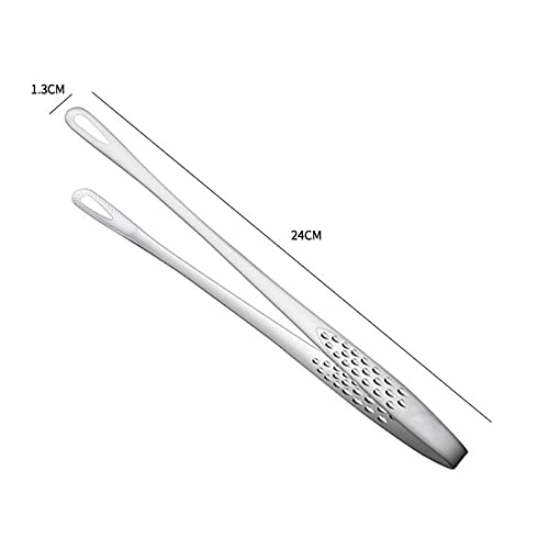 Pinces de Cuisine Pinces en Acier Inoxydable, pour Buffet, pâtisserie, Barbecue, Taille : 24 x 1,3 cm, Facile et Pratique à Nettoyer
