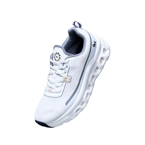 Image of Neeman's Hexa Glide Sneakers for Men | Sporty Lace-Up Shoes with Adaptive Mesh Upper, CloudSurge Foam Insole, Kinetic Cushioning Pods, Lightweight EVA Sole