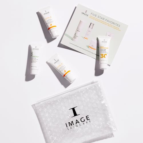 IMAGE Skincare, Five Star Favorites Introductory Skin Care 4 Step Regimen Set for Brighter, Healthier Looking Skin, Travel Size
