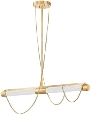Corbett Lighting 463-02-VB Lariat - 2 Light Linear 16.25 inches Tall and 7.75 inches Wide - Vintage Brass Finish
