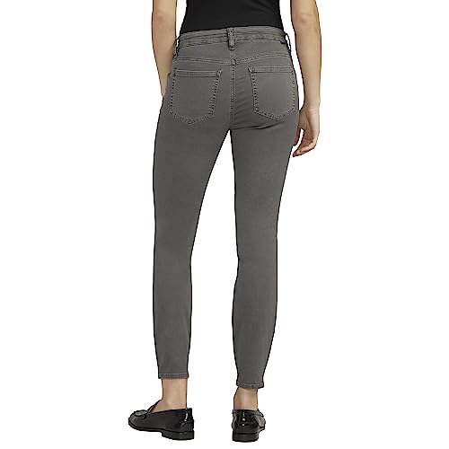 JAG Jeans Women's Cecilia Mid Rise Skinny Pants, Dark Charcoal, 03