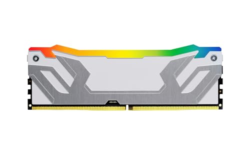 Image of Kingston Fury Renegade RGB White XMP 48GB 8400MT /s DDR5 CL40 CUDIMM (Kit of 2) Desktop Gaming Memory - KF584CU40RWAK2-48