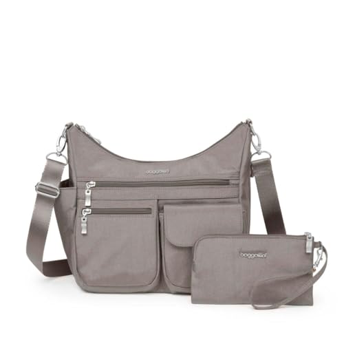 Image of Baggallini Modern Everywhere Crossbody Bag for Women 11x9x4.5 Rfid Hobo Bag