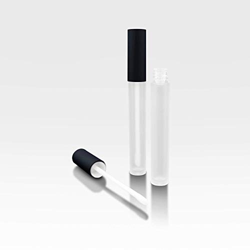 Vibe Lip Gloss Cosmetic Container (Frosted, Matte Black)