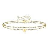 Reloj de pulsera simple 1 chapado en oro multicapa pulseras iniciales de corazón pulseras de inicio regalos de San Valentín pulseras para adolescentes y mujeres reloj de pulsera correa de tela (A