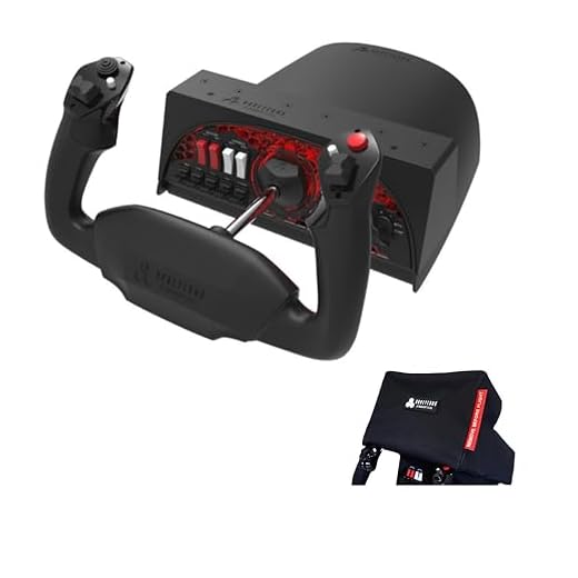 Honeycomb Aeronautical Alpha Flight Controls Yoke and Switch Panel with Honeycomb OEM Dust Cover Bundle (2 Items)