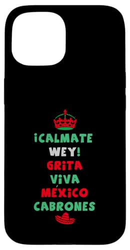 Mexican Hispanic Siesta Pride Mexico Eagle Emblem Patriotic �X�}�z�P�[�X iPhone 15 �p