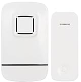 bis zu 150m Reichweite MC POWER - Funk-Türklingel  DB-83  bis zu 150m, 32 Melodien, Ton+Licht, batterielos