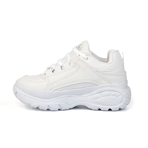 Tênis Buffalo Feminino Plataforma Blogueira Original Casual Branco (br_footwear_size_system, adult,