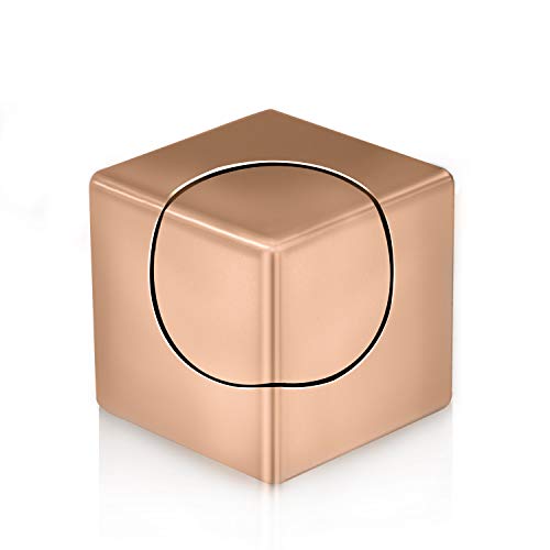 FISH'S CHOICE Fidget Spinner, Spin Stability Alloy Finger Spin Cube, Relief ADHD Anxiety Autism, Stainless Steel Bearing 3 Min High Speed Mute Spin (Gold)