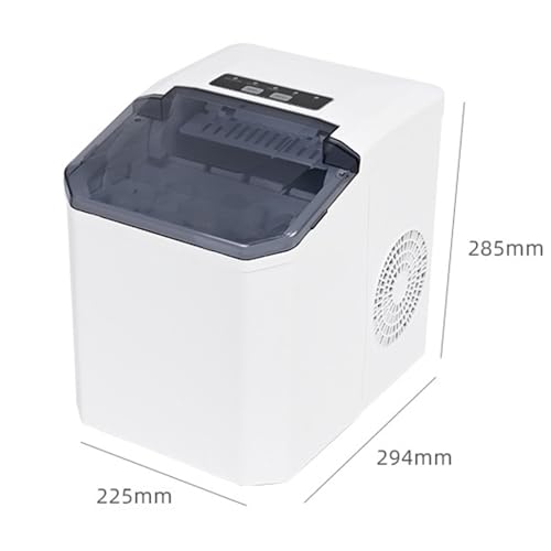 Máquina de hielo de encimera, 12KG/24H con pala y cesto miniatura 6