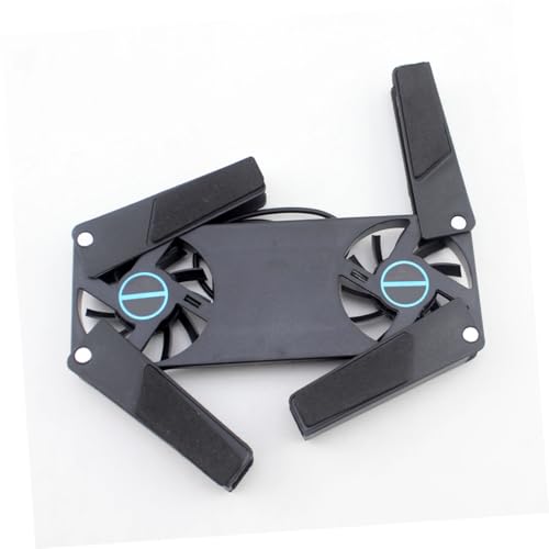 Base para notebook con doble ventilador USB negra miniatura 5