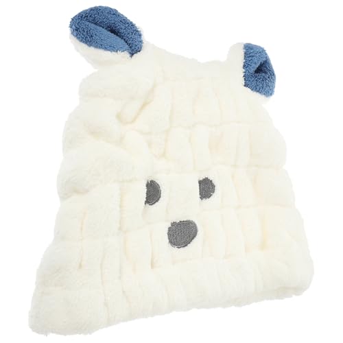 FIXOSHEE Cuffia Asciugatura Capelli in Morbido Fleece Asciugamano Rapido con Design Orecchie per Uso Domestico e Viaggi Protezione Delicata e Leggera per Capelli Bagnati