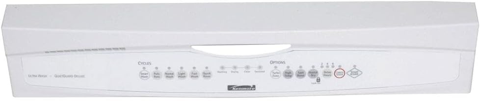 Whirlpool W10243210 Dishwasher Control Panel (White) Genuine Original Equipment Manufacturer (OEM) Part