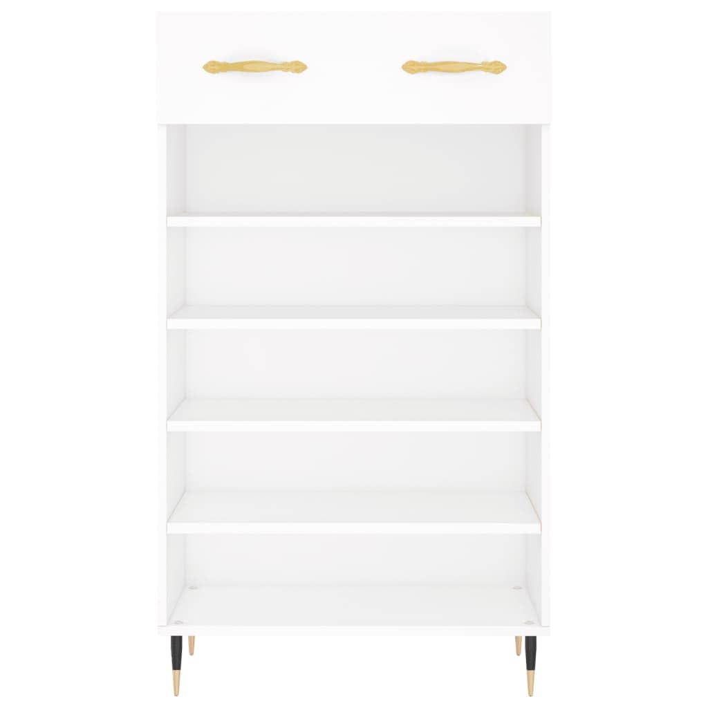Szafa na buty biała 60 x 35 x 105 cm, drewno inżynieryjne z szufladą