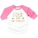 Girl Fourth Birthday Shirt, Four and Fabulous Shirt (4T)
