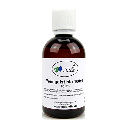 Sala Weingeist Ethanol Alkohol 96 5% unvergällt bio 100 ml PET