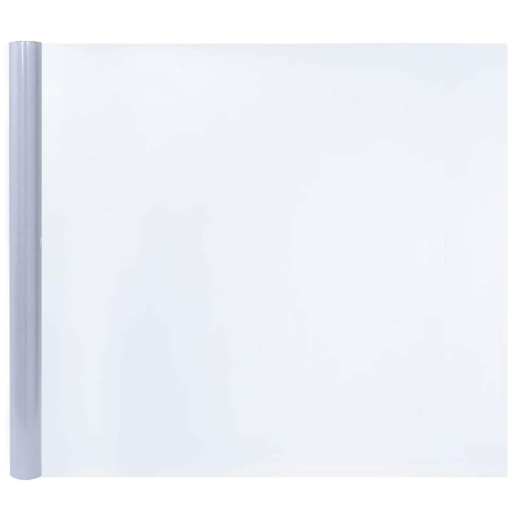 Film statique pour fenêtre - Gris givré - En PVC - 90 x 2000 cm - Film brise-vue - Pour salon, bureau, cuisine, salle de bain - Film amovible en verre dépoli avec protection UV et chaleur