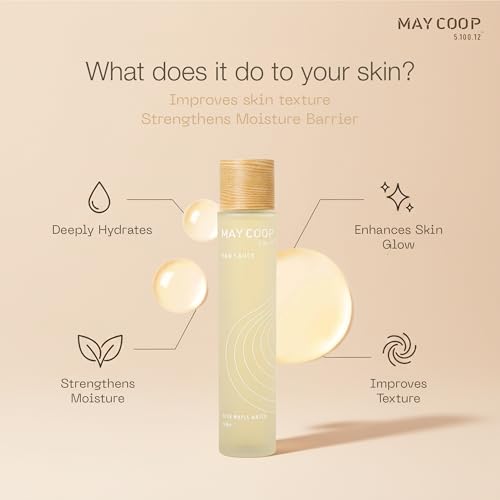 May Coop Raw Sauce Moisture Essence Toner | Hydrating Face Toner | Rice Toner for Dry, Sensitive & Acne-Prone Skin | Pore Refining Korean Skincare with Centella & Birch Sap 5.07 fl oz